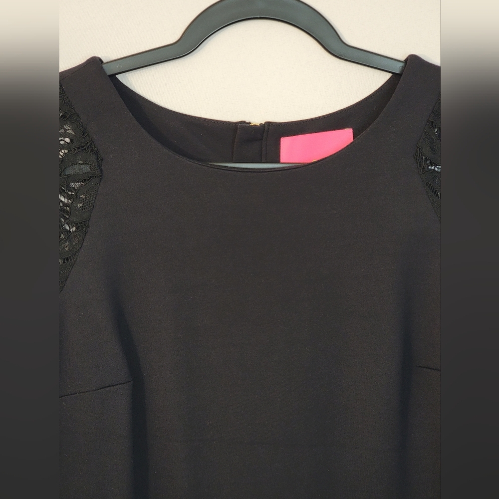Lilly Pulitzer Black Dress with Lace Arms Size XS - Picture 3 of 13